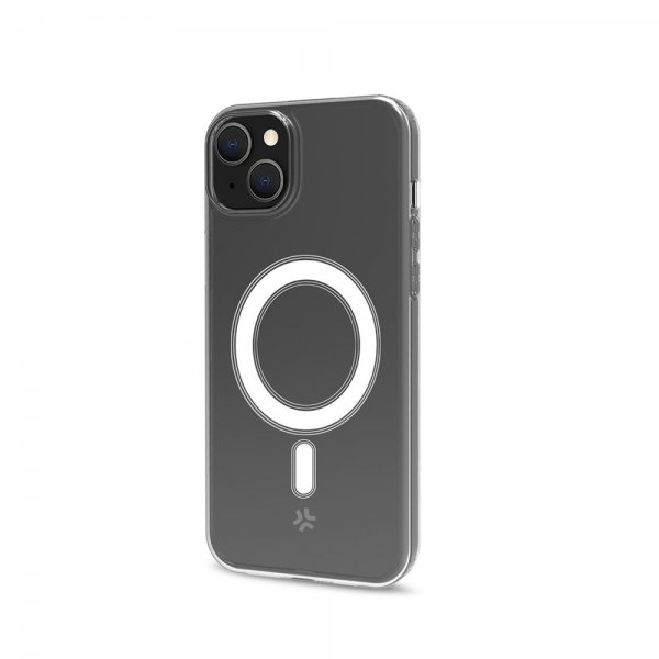 Celly iPhone 15 Plus Deksel GELSKINMAG MagSafe Transparent