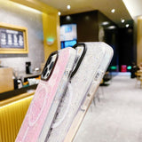 iPhone 15 Plus Deksel Glitter MagSafe Hvit