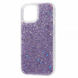 iPhone 15 Plus Deksel Glitterpaljetter Lilla