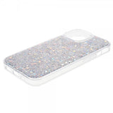 iPhone 15 Plus Deksel Glitterpaljetter Sølv