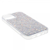 iPhone 15 Plus Deksel Glitterpaljetter Sølv