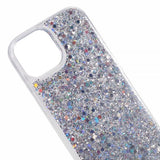 iPhone 15 Plus Deksel Glitterpaljetter Sølv