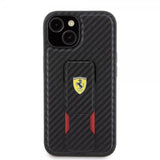 Ferrari iPhone 15 Plus Deksel Grip Stand Function Svart