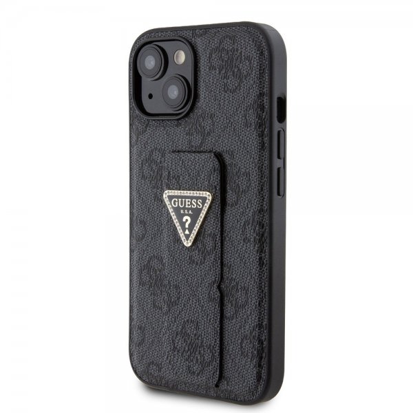Guess iPhone 15 Plus Deksel Grip Stand Function Svart