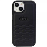 Audi iPhone 15 Plus Deksel GT Synthetic Leather Svart