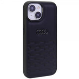 Audi iPhone 15 Plus Deksel GT Synthetic Leather Svart