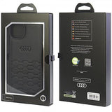 Audi iPhone 15 Plus Deksel GT Synthetic Leather Svart