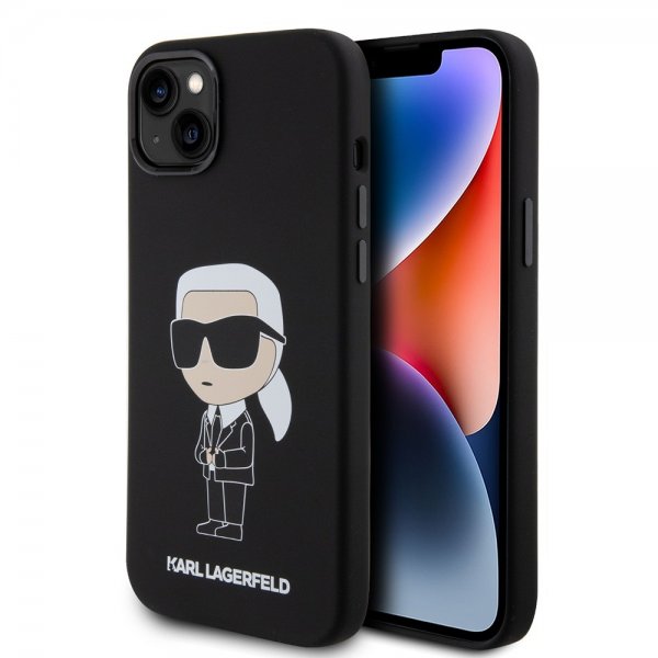 Karl Lagerfeld iPhone 15 Plus Deksel Ikonik NFT Svart