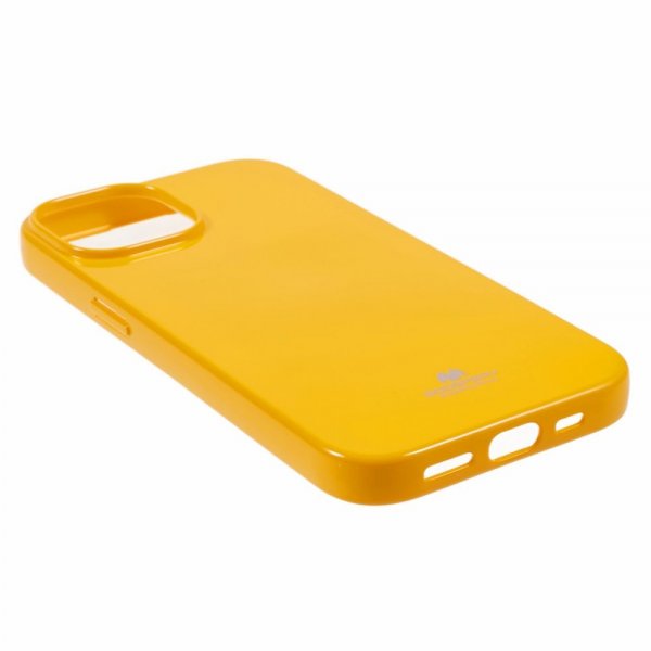 Mercury iPhone 15 Plus Deksel Jelly Glitter Gul