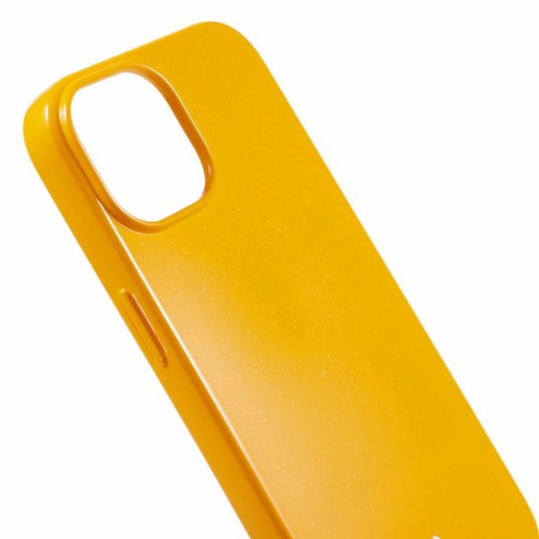 Mercury iPhone 15 Plus Deksel Jelly Glitter Gul