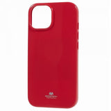 Mercury iPhone 15 Plus Deksel Jelly Glitter Magenta
