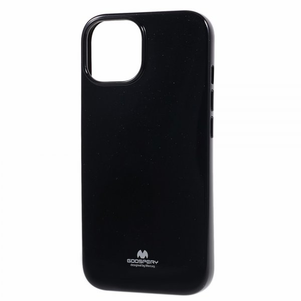 Mercury iPhone 15 Plus Deksel Jelly Glitter Svart