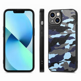 iPhone 15 Plus Deksel Kamuflasje Blå