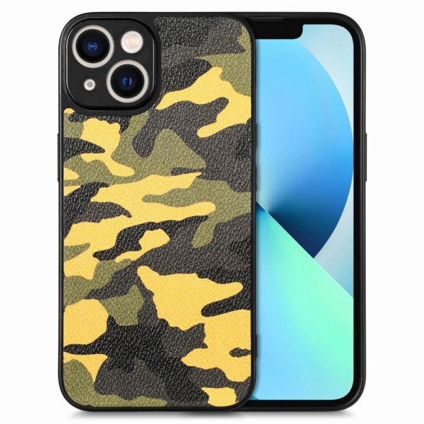 iPhone 15 Plus Deksel Kamuflasje Gul