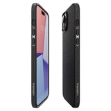 Spigen iPhone 15 Plus Deksel Liquid Air Matte Black