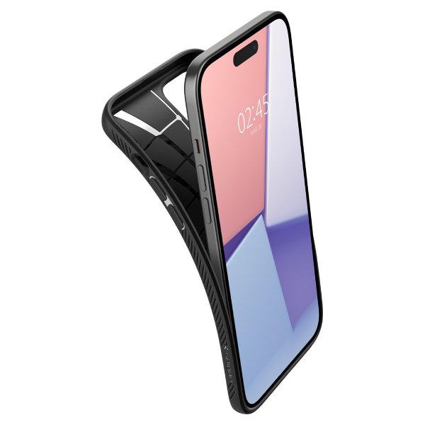 Spigen iPhone 15 Plus Deksel Liquid Air Matte Black