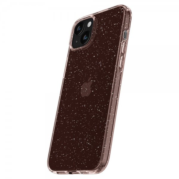 Spigen iPhone 15 Plus Deksel Liquid Crystal Glitter Rose Quartz