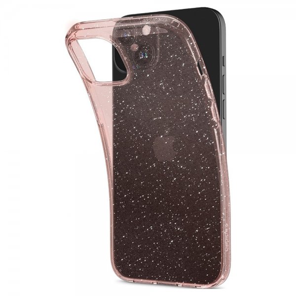 Spigen iPhone 15 Plus Deksel Liquid Crystal Glitter Rose Quartz
