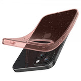 Spigen iPhone 15 Plus Deksel Liquid Crystal Glitter Rose Quartz