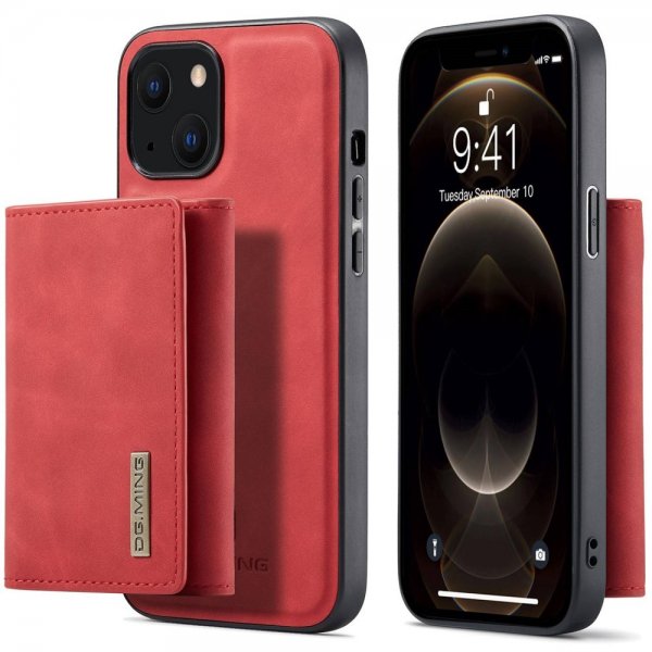 Dg.Ming iPhone 15 Plus Deksel M1 Series Avtakbart Kortholder Rød
