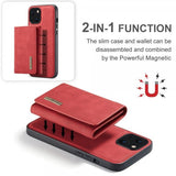 Dg.Ming iPhone 15 Plus Deksel M1 Series Avtakbart Kortholder Rød