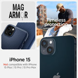 Spigen iPhone 15 Plus Deksel Mag Armor MagFit Matte Black