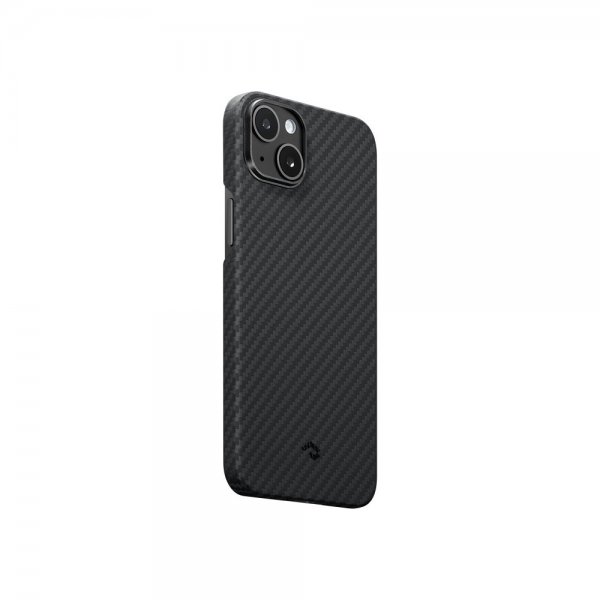 Pitaka iPhone 15 Plus Deksel MagEZ Case 4 Black/Grey Twill