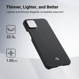 Pitaka iPhone 15 Plus Deksel MagEZ Case 4 Black/Grey Twill
