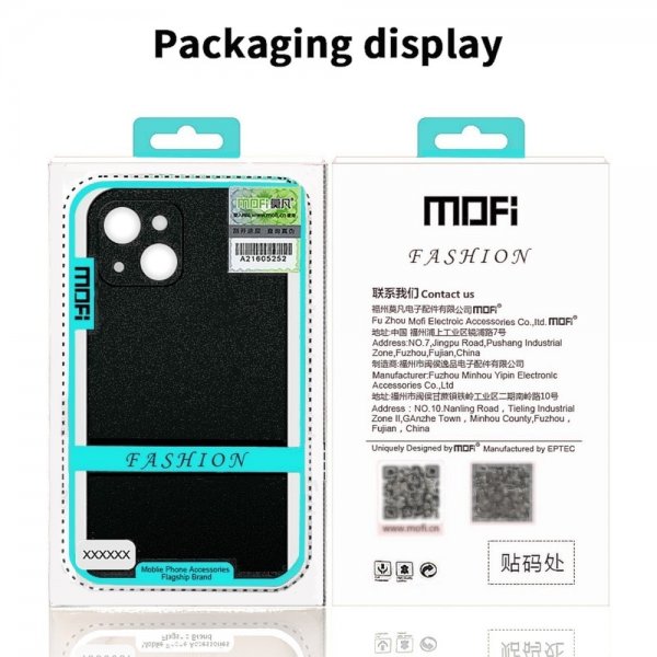 Mofi iPhone 15 Plus Deksel Matte Shield Blå