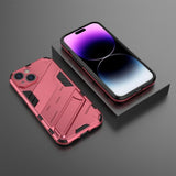 iPhone 15 Plus Deksel med Stativ Magenta
