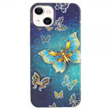 iPhone 15 Plus Deksel Motiv Glittersommerfugl