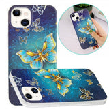iPhone 15 Plus Deksel Motiv Glittersommerfugl