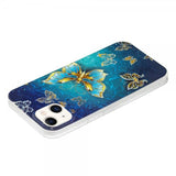 iPhone 15 Plus Deksel Motiv Glittersommerfugl