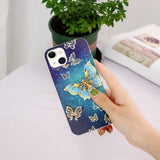 iPhone 15 Plus Deksel Motiv Glittersommerfugl