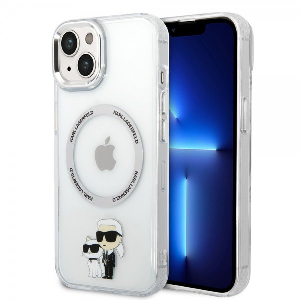 Karl Lagerfeld iPhone 15 Plus Deksel NFT Karl & Choupette Transparent