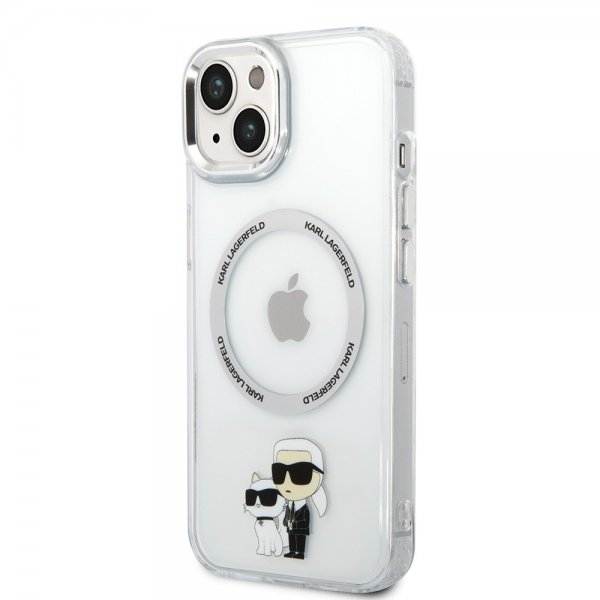 Karl Lagerfeld iPhone 15 Plus Deksel NFT Karl & Choupette Transparent