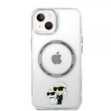 Karl Lagerfeld iPhone 15 Plus Deksel NFT Karl & Choupette Transparent