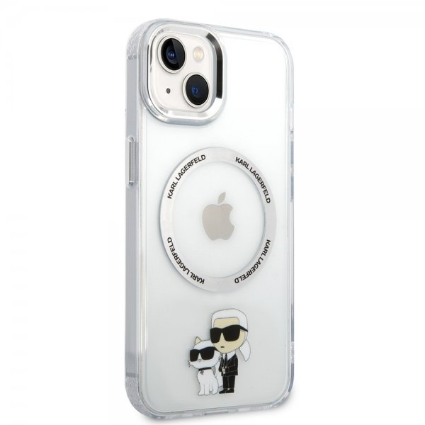 Karl Lagerfeld iPhone 15 Plus Deksel NFT Karl & Choupette Transparent
