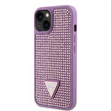 Guess iPhone 15 Plus Deksel Rhinestone Lilla
