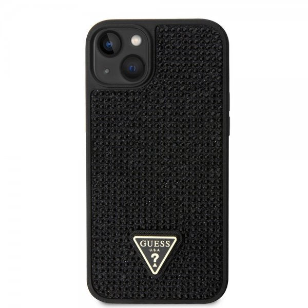 Guess iPhone 15 Plus Deksel Rhinestone Svart