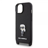Karl Lagerfeld iPhone 15 Plus Deksel Saffiano Crossbody Svart