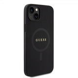 Guess iPhone 15 Plus Deksel Saffiano MagSafe Svart