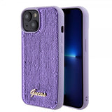 Guess iPhone 15 Plus Deksel Sequin Lilla