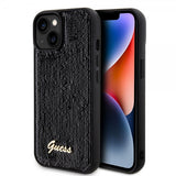 Guess iPhone 15 Plus Deksel Sequin Svart