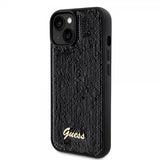 Guess iPhone 15 Plus Deksel Sequin Svart