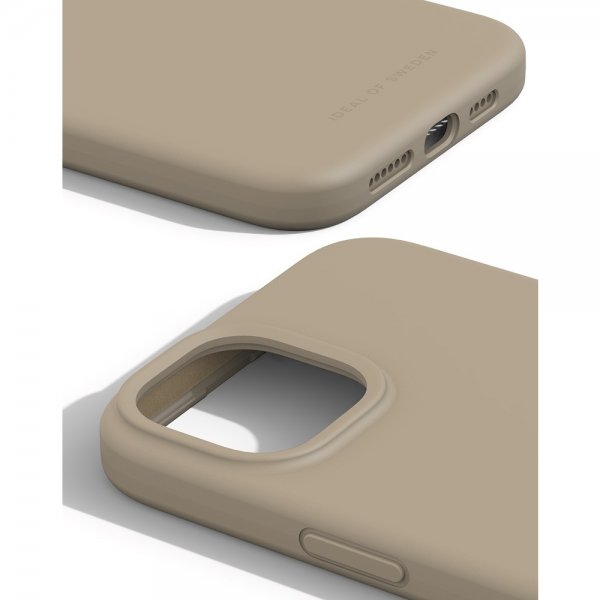 Ideal of Sweden iPhone 15 Plus Deksel Silicone Case MagSafe Beige