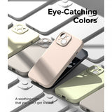 Ringke iPhone 15 Plus Deksel Silicone Magnetic Pink Sand