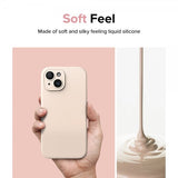 Ringke iPhone 15 Plus Deksel Silicone Magnetic Pink Sand