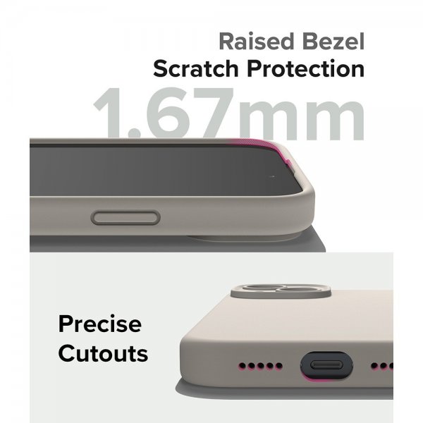 Ringke iPhone 15 Plus Deksel Silicone Magnetic Stone