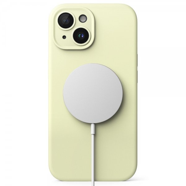 Ringke iPhone 15 Plus Deksel Silicone Magnetic Sunny Lime
